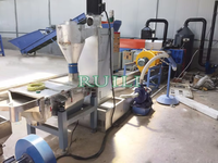 Machine d'extrusion à vis pour granulés de PVC recyclé, prix usine, pour la production de granulés de découpe de tissu soufflé à chaud
