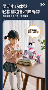 Coche de juguete eléctrico inteligente de ocho ruedas con control remoto, detección de gestos, escalada y transformación, para mascotas - Product Image 5