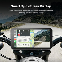 Caméra de tableau de bord portable pour moto Aoocci C9 Pro Max Dual 1080P, console intelligente de navigation 6,0 pouces, enregistreur vidéo sans fil, étanche