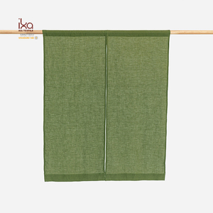 Cortinas Noren de lino puro de estilo japonés al por mayor, cortinas de puerta de tela transparente <span class=keywords><strong>beige</strong></span> - Product Image 2