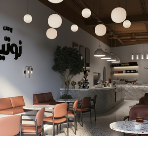 Meubles de boutique de restaurant sur le thème personnalisé design café moderne décoration intérieure café comptoir de bar en bois - Product Image 1