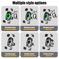 Support de téléphone pour moto et vélo Kewig 360° rotatif avec chargeur Qi15W+PD20W, étanche, à libération rapide