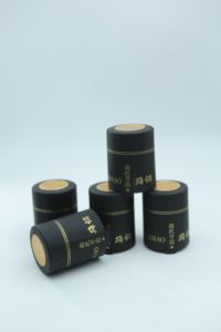 Hochwertige Schrumpfkapsel für Spirituosenflaschen, Maßgefertigte Schwarze Rotwein-Schrumpfkapsel, 30mm PVC-Wärmeschrumpfkapsel - Product Image 3