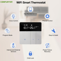 Comfurter 16A 3A Tuya App Controlada Digital Smart Home Agua Gas Caldera Termostato Suelo Radiante Termostato Wifi