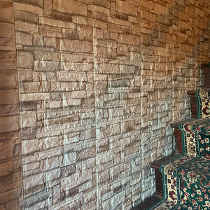 Decoración de la pared del hogar Interior papel pintado de espuma PE impermeable pelar y pegar DIY panel de pared de ladrillo 3D autoadhesivo para sala de estar - Product Image 2