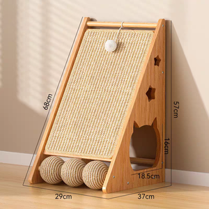 Arranhador Clássico Moderno para Gatos em Sisal Ecológico, Durável, de Madeira, para Todas as Estações, Sem Desgaste, em Cartão - Product Image 6