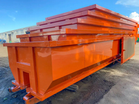 Bac à déchets à roulettes robuste pour la construction, en acier Q235, poids 1200 kg, pour le recyclage efficace des déchets et l'élimination des déchets.