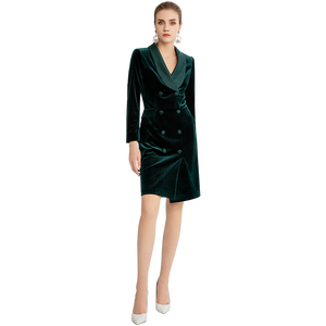 Original Supplying Green Velvet <strong>Christmas</strong> <strong>Dresses</strong> <strong>Women</strong> Velvet Long Sleeves Maxi Midi <strong>Dress</strong> Factory Direct - Product Image 6