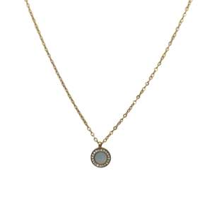 Collier Pendentif Tendance en Acier Inoxydable 316L Plaqué Or PVD avec Chaîne Perles et Design Minimaliste – Idéal Cadeau - Product Image 1