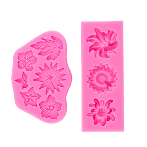 Flower Silicone Mold For <b>Cake</b> <b>Decorating</b> Pink 12.5x4.8x1.2cm Baking Fondant Mold Wedding <b>Cake</b> <b>Supplies</b> - Product Image 2