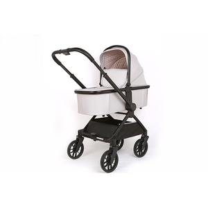 New Lightweight Luxury Linen Baby Stroller <strong>Set</strong> 3-in-1 Folding <strong>Pram</strong> with Car Seat for Kids Ages 0-6 Months Travel-Friendly - Product Image 3
