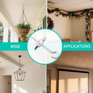 Crochets d'ancrage pour <span class=keywords><strong>plafond</strong></span> et cloisons sèches Boulons d'ancrage pour <span class=keywords><strong>plafond</strong></span> avec vis, écrous à oreilles et rondelles - Product Image 3