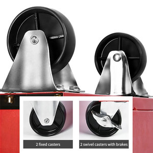 Chariot de <span class=keywords><strong>garage</strong></span> mobile, petit véhicule <span class=keywords><strong>utilitaire</strong></span> moderne, chariot à outils en métal à 3 niveaux, armoire de rangement, chariot à outils lourds - Product Image 2