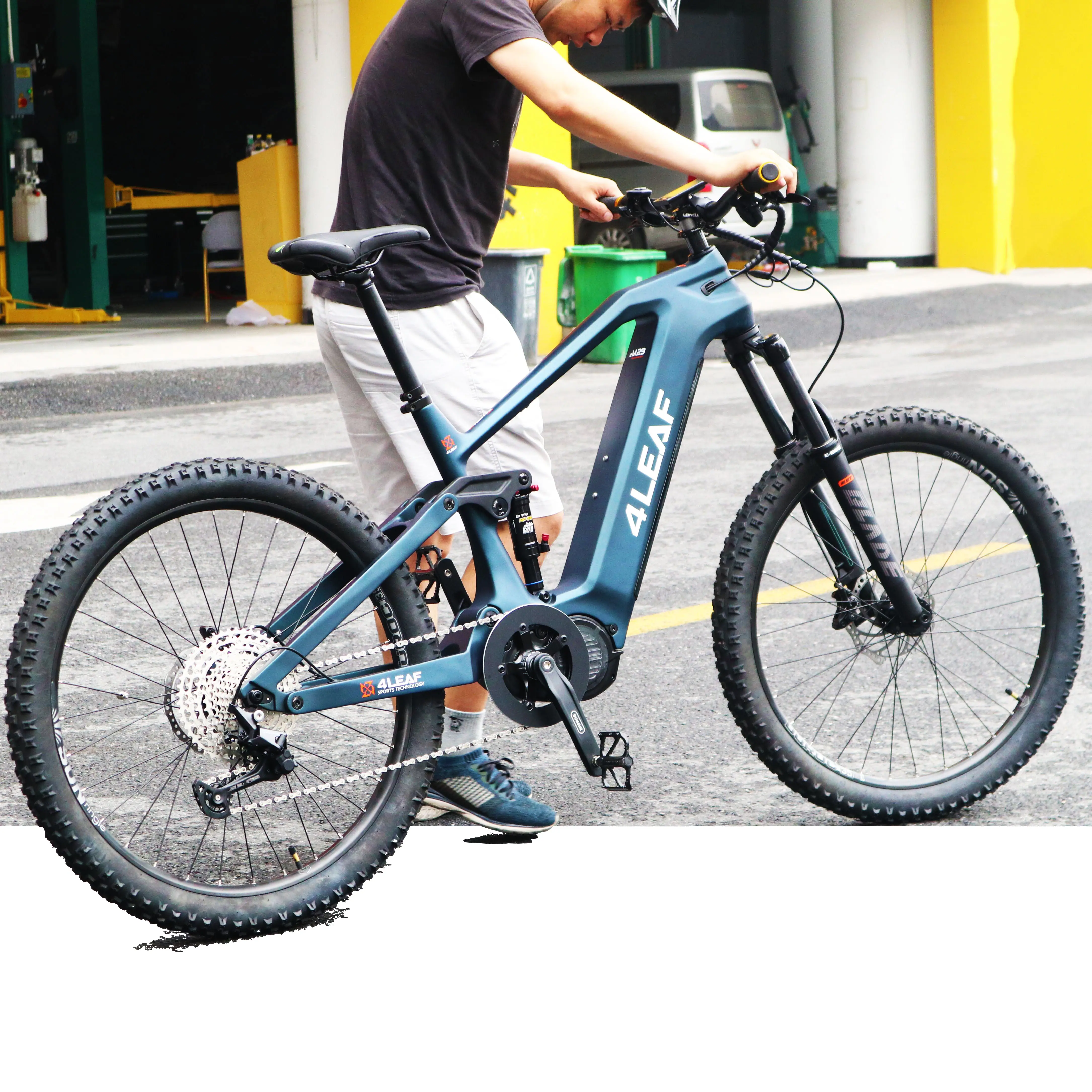 Yetişkinler için 1000w 48v elektrikli bisiklet tam süspansiyon 29 dağ Ebike MTB Midrive Bici Elettrica 1000w elektrikli bisiklet