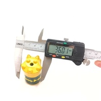 Forets à bouton coniques en carbure de tungstène et diamant pour le forage de roches minières dures, avec angles de 11, 12 et 7 degrés