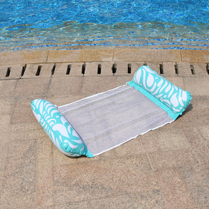 TANYOZHE Inflatable Water <b>Hammock</b> 122x70cm Patterned Floating Lounger For Adults Pool Use - Product Image 3