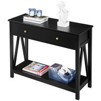 Table de console en rotin de style baroque français, avec plusieurs tiroirs, paire de console traditionnelle