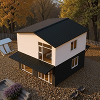 Casas Prefabricadas de Lujo Personalizadas de Fábrica, Casas Prefabricadas Modernas de Dos Pisos, Casas Modulares de Contenedores de 3-4 Dormitorios
