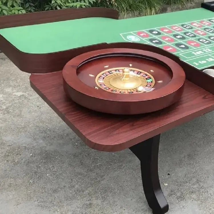 Fabbrica del casinò professionale mesa de tavolo da poker in legno con 18 pollici tavolo della roulette 1pc può personalizzato tavolo da poker per gioco d'azzardo