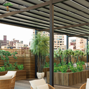 Sistema di Pergola Modulare in Alluminio Innovativo con Opzioni di Tetto Intercambiabili tra Vetro, Policarbonato e Tessuto - Product Image 3