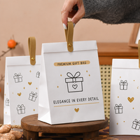 Bolsas de Papel Kraft Personalizadas con Ventana Transparente para Empacar Galletas y Pan, con Impresión de Marca