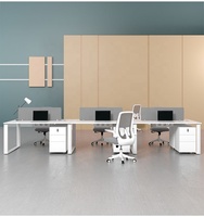 Nouvelle conception, poste de travail modulaire de bureau économique, bureaux en cluster, postes de travail de bureau pour 6 personnes, à vendre