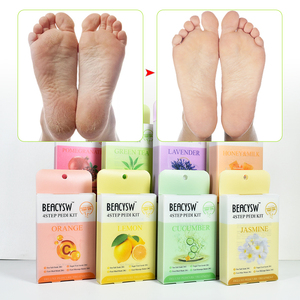 Exfoliante de azúcar de pedicura en espuma orgánica Natural, Kit de 4 Pasos de etiqueta privada para piernas, Spa para niños, baño, exfoliante de pies, jazmín - Product Image 3