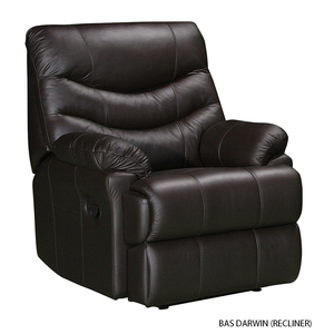 Sofá Reclinable BAS DARWIN para Sala de Estar, Muebles Modernos de Lujo para el Hogar, Diseño Modular en Cuero Genuino y Tela, Silla Elevadora con Doble Motor - Product Image 1