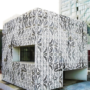 Contemporary Aluminum Curtain Wall Panels With Geometric Pattern For Building Exterior Facade Cladding - Product Image 6