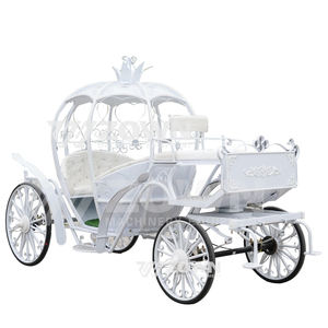 Calèche royale électrique pour mariage, véhicule de type citrouille de Cendrillon, calèche de chevaux pour visites touristiques - Product Image 6