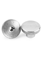 DIN 466 Type 304 haute performance #   Écrou moleté surélevé en acier inoxydable, molette moletée, bouton de préhension