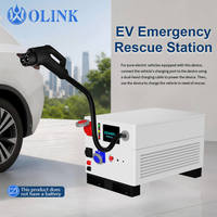OLINK Nouvelles stations de recharge portables pour voitures électriques DC 60 kW, chargeur EV mobile d'urgence pour la route, monté au sol