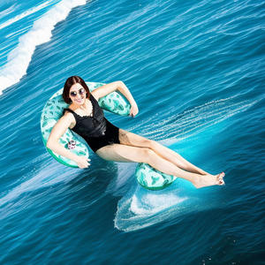 Hamac en tissu PVC pour les loisirs et les jeux d'eau gonflable, fauteuil inclinable, coussin flottant en tissu pour adultes - Product Image 2