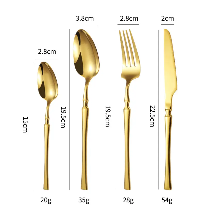 Factory Wholesale 24 pcs Cutlery Set Flatware Stainless Steel Fork Spoon Knife Set