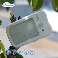 Projecteur solaire LED Solarup IP65 pour jardin, extérieur, avec détecteur de mouvement, résistant à l'eau, rechargeable, à fixation par pince