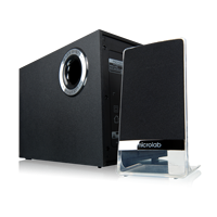 Speaker rumah nirkabel 2.1, pengeras suara multimedia subwoofer teater rumah dengan remote kontrol portabel dan luar ruangan