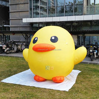 Ballon gonflable géant personnalisé en forme de canard jaune pour la publicité et la décoration d'événements