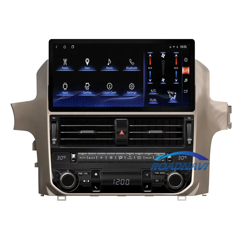 RoadNavi Android 13 Autoradio drahtloses CarPlay Gps Navi für Lexus GX400 GX460 2010-2020 Update 2024