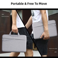 BUBM Urban Simplicity Factory-Direct Portable Laptop Briefcase Fleece Lining Waterproof Durable Design for Business Travel