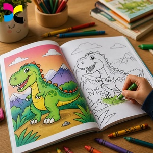 ตัวอย่างฟรี ขายส่ง สมุดระบายสีเด็ก พิมพ์ลายการ์ตูนเพื่อการศึกษาตามสั่ง - Product Image 6