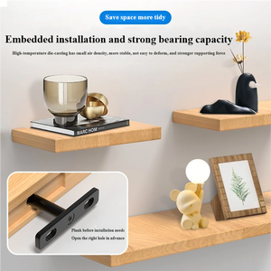 Supports d'<span class=keywords><strong>étagère</strong></span> flottante invisibles en T, robustes, pour <span class=keywords><strong>étagère</strong></span>s murales, quincaillerie de meuble pour la maison et le bureau, directement de l'usine - Product Image 4