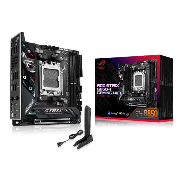 2025 ROG STRIX B850-I GAMING WIFI Desktop Motherboard WIFI7 ITX AMD B850 Single DDR5 RAM PCIe 5.0 M.2 SSD SATA Hard Drive