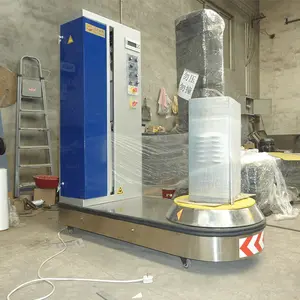Luchthaven Bagagedrager Koffer Bagage Verpakking Machine Film Stretching Verpakkingsmachine Prijzen