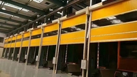 Porte de garage électrique à enroulement rapide en aluminium, porte industrielle résistante au vent, porte à enroulement rapide électrique, porte métallique à enroulement pour maisons