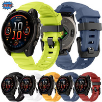 Correa de Reloj Garmin Fenix 8/7/6 Instinct 3 Enduro Quick Fit, Correa de Silicona Deportiva para Reloj de 22 mm y 26 mm, Transpirable