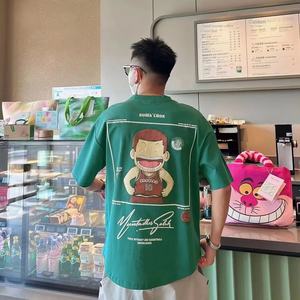 <span class=keywords><strong>Camiseta</strong></span> <span class=keywords><strong>de</strong></span> algodón 100% <span class=keywords><strong>de</strong></span> gran tamaño para hombre y mujer, <span class=keywords><strong>camiseta</strong></span> informal holgada <span class=keywords><strong>de</strong></span> Anime japonés <span class=keywords><strong>Slam</strong></span> <span class=keywords><strong>Dunk</strong></span>, estampado <span class=keywords><strong>de</strong></span> longitud corta, tela <span class=keywords><strong>de</strong></span> 280 gramos - Product Image 3