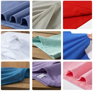 T-Shirt T-Shirt Benutzer definierte Männer Hochwertiger Druck Schwere Supima Pima Bambus Bio-Baumwolle Übergroße Plain Blank White T-Shirt