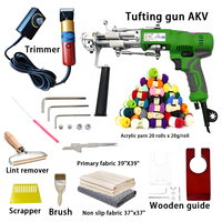 Kit de démarrage de pistolet de tufting pour machine à boucles complètes, marque chinoise populaire, pour la production artisanale de tapis et de moquettes