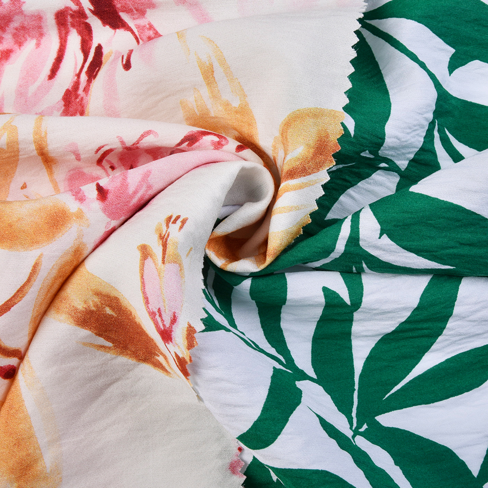 South Africa Hot Sale Printing Rayon Nylon Blend Fabric