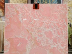 Ónix Rosa UnionStone, Natural, Translúcido, Retroiluminado, Impermeable, Ecológico, Pulido, Losa Grande, para Interiores, Hotel, Villa Moderna, Apartamento - Product Image 2